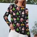 2 x AUTOMET Womens Basic Long Sleeve Crewneck, Plus Size Winter & Spring Top, Casual Fall Tee for Teacher & Everyday Outfits (Black, S)