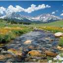300 Pieces Nature Puzzle for Adults,Maroon Bells Mountain Lake Landscape Large Piece for Kids Adults Teens,Recycled Paper,Glossy & Sturdy Pieces,Challenging Puzzle & Perfect Family Game (20.5 x 15 In)