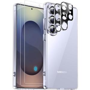 SPIDERCASE for Samsung Galaxy S25 Ultra Case, [10 FT Military Grade Drop Protection] [Crystal Clear] [Not-Yellowing] Slim Fit Shockproof Anti-Scratched Rugged Phone Case, Clear