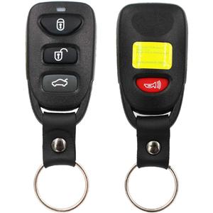 4 Buttons Key Fob Remote Control Case Shell Replacement OSLOKA423T for Hyundai 2007-2015 Sonata Kia 2010-2014 Forte 2008-2017 Elantra 2006-2010 Optima 2007-2009 Spectra (1PCS)