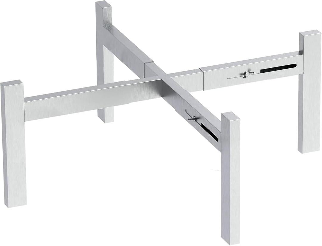 Firepit Stand for Solo Stove Accessories Bonfire Ranger Yukon and Other from 15 to 27 inch Fire Pit Adjustable Stainless Steel Outside Solostove Fireplace Patio Camping Backyard Parts