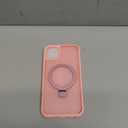 Compatible with iPhone 11 Case with Invisible Magnetic O-Ring Stand [Compatible with MagSafe][Great Grip Feeling], Pink