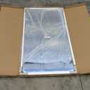 Keonjinn 55 x 30 Brushed Nickel Bathroom Vanity Mirror, Large Rounded Rectangle Bathroom Mirrors for over Sink, Metal Framed Silver Mirror for Wall, Shatterproof HD Tempered Glass(Horizontal/Vertical) (30"L x 55"W, Brushed Nickel)