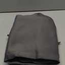 NICETOWN Blackout Window Treatment Pole Pocket Kitchen Tier Curtains- Tailored Scalloped Valance/Swags for Living Room (One Pair, 36 Wide by 63-inches Long Each Panel, Grey)