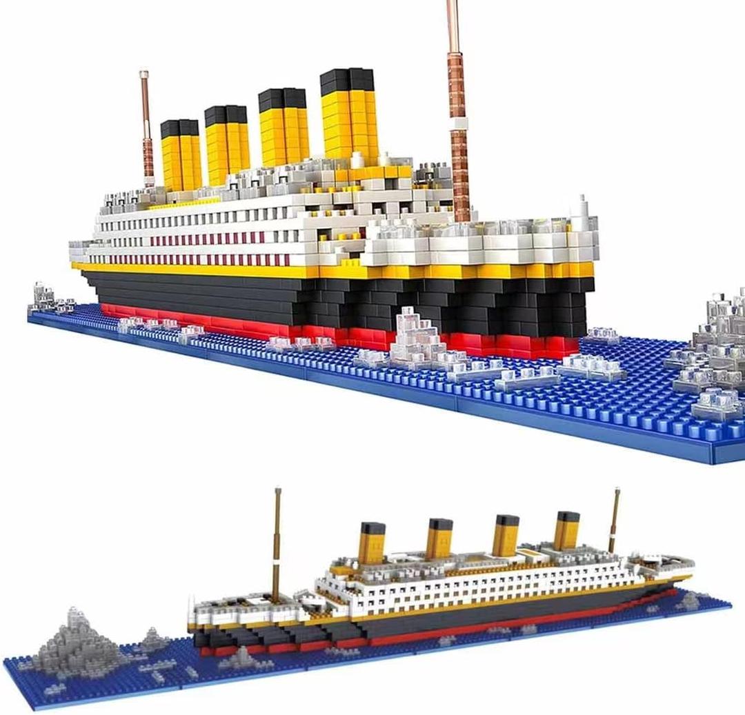 Titanic Ship Micro Mini Building Blocks Set, 1860 Pcs 3D Puzzle Sets DIY Educational Toys Gift for Adults and Kids