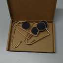 365park Christmas Mantle Stocking Holders Set of 5 - Upgrade Non-Slip Fireplace Hangers, Lightweight Metal Hooks for Christmas Party Decoration (Gold)