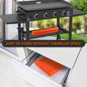 17" Silicone Griddle Mat for Blackstone 17 Inch Grill, Heavy Duty Food Grade Silicone Griddle Cover, Protect Your Grill from Dirt & Rust All Year Round