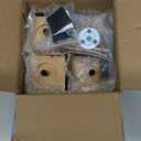 Premium Walnut Square Furniture Legs (Full Install Kit) - Pick Your Size and Color (3 Inches, Brown)