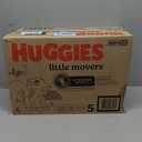 Huggies Size 5 Diapers, Little Movers Baby Diapers, Size 5 (27+ lbs), 132 Count (2 Packs of 66)