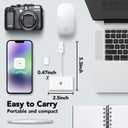 Wireless Carplay Adapter for Apple Carplay Wireless Adapter Convert Wired to Wireless CarPlay Dongle for Wireless Control Plug & Play Fit for Cars from 2015 for iPhone, White