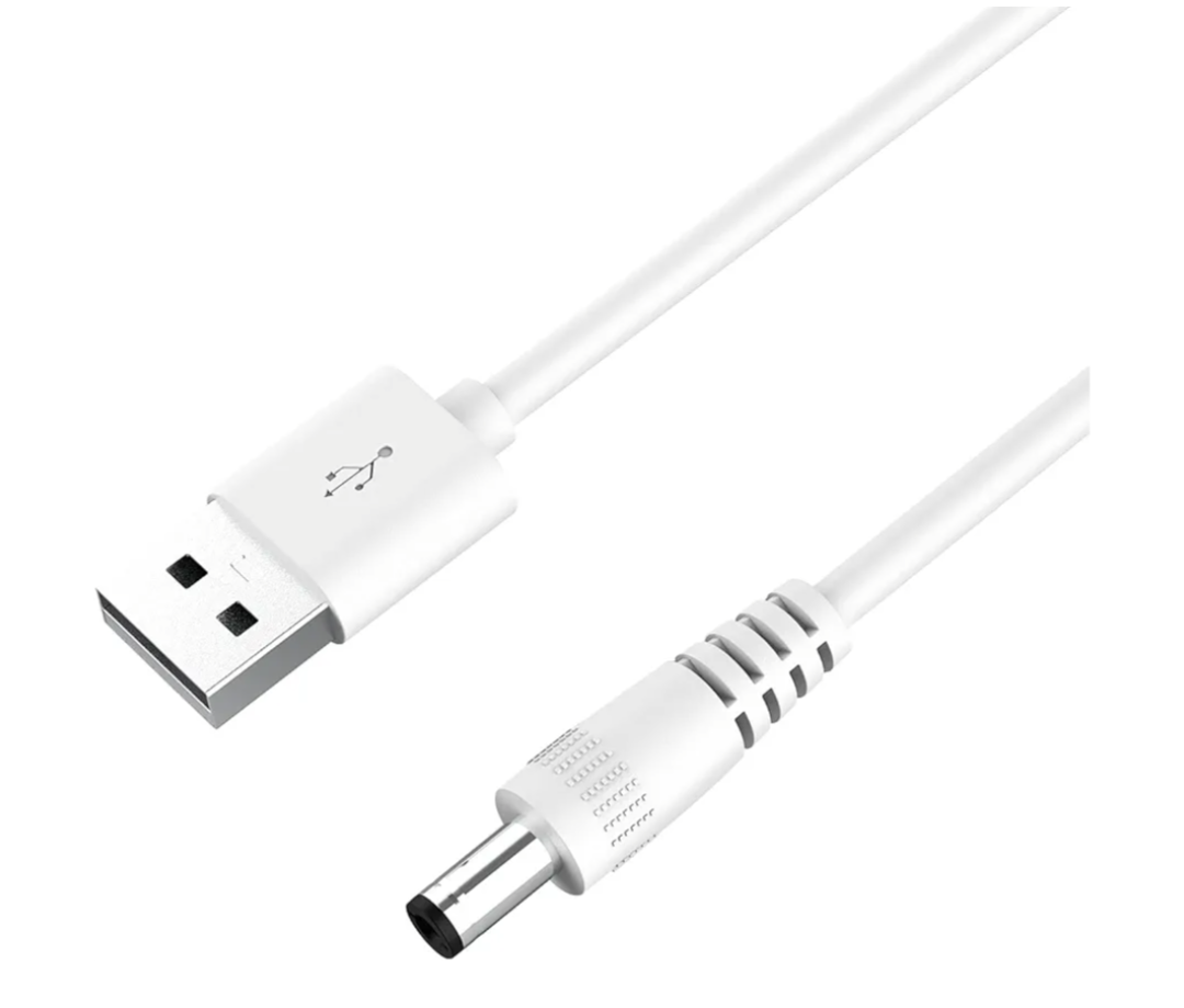 DEIOVWXS Lighted Makeup Mirror Replacement Charging Cable, DC 5.5 * 2.1 mm Switching Connector Charging Cord, 1A, 3.2ft (Only for Model MM-M Mirror)