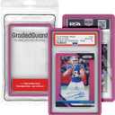 GradedGuard Graded Card Guard Case for Standard PSA Slab Case | Multiple Colors | Soft Touch Matte Finish | Stackable | Made to Fit PSA | Solid TPU and PC Design. (Pink)