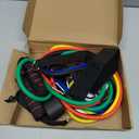 Resistance Bands Exercise Bands11 Sets Fitness Resistance Rubber Bands Rally of Multi Functional Muscle Yoga Training Rope Strength Training (Black,Blue,Green)