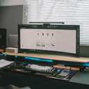 2 x Black Cat Perched on a Windowsill Gaming Mouse Pad with Non-Slip Rubber Base, Large Kawaii Anime Mousepad with Stitched Edges, Long Keyboard Mat for Laptop and Mouse, 31.5 x 11.8 inches