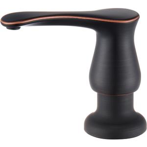 GAGALIFE Kitchen Sink Soap Dispenser Oil Rubbed Bronze, Built in Soap Dispenser with 17 OZ Bottle, Refill from The Top, Liquid Dispenser for Kitchen Sink