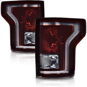 G-PLUS Tail Lights Set Compatible with Ford F150 2015 2016 2017,Left & Right Rear Lamps Brakelights w/bulb Smoke lens Luces Traseras, Faros Traseros Rear Brake Lamps Assembly