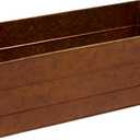 Trademark Innovations 35" Galvanized Bronze Indoor/Outdoor Window Box Flower Planter (Large)
