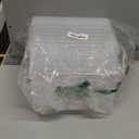 WYT Clear Storage Latch Bins, 6-Pack Storage Organizer Box with Handle and Lids, 5-Litre