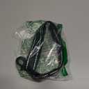 Short Nylon Dog Lead - Heavy Duty Padded Handle - Reflective Black, 12 Inch for Large & Medium Dogs