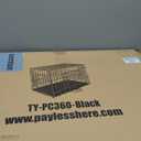 MidWest Homes for Pets 30-Inch iCrate Folding Dog Crate with Divider Panel, Leak-Proof Tray & Secure Latches  Metal Wire Kennel for Medium Breeds  Portable, Durable & Easy to Assemble (Black)