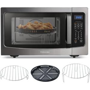 TOSHIBA 4-in-1 Countertop Microwave Oven with Air Fryer, 1.5 Cu.Ft, 1000W