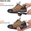 Aliglow Ice Snow Grips Over Shoe/Boot Traction Cleat Spikes Anti Slip Footwear (Small (3-5MEN/ 5-7WOMEN))