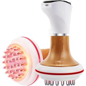 Lymphatic Massager for Lymphatic Drainage Massage & Anti Cellulite Massage, Lymphatic Drainage Massager Tool 40 Intensity Heated-EMS-Vibration with Red Light Therapy