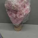 2FT Artificial Christmas Tree Pink Tabletop Christmas Tree with Wooden Stand Snow Flocked Mini Xmas Pine Tree for Christmas Indoor Outdoor Holiday Home Decoration