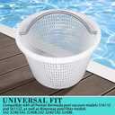 Pool Skimmer Basket with Steel Handle, Universal Replacement for Pentair Bermuda 516112 56112Z and Waterway Skimmer Basket 542-3240/542-3240B