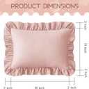 KKJIAF Cotton Toddler Pillowcase 13"x18" Set of 2, Soft & Breathable Toddler Pillow Cover, Envelope Closure Travel Pillow Case for Boys, Girls (Dusty Pink)