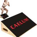 CAELUM Slant Board for Squats, Training Incline Board for Knees Over Toes, Wooden Non-Slip 25 Degree Incline Durable Board for Calf Stretch, Weightlifting, Fitness, 1000 Lbs Weight Capacity