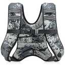 ZELUS Weighted Vest, Weight Vest for Men Women with Storage Pocket & Reflective Strips for Workout Strength Training Running Muscle Building, Urban Gray Camo (6 lb)