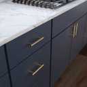 Franklin Brass (10-Pack) Champagne Bronze Cabinet Handles, 3-3/4 Inch Hole Center, Modern Pulls for Drawers, Kitchen Cabinet Door, Dressers | Solid Bar