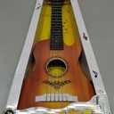 23" Acoustic Guitar, Kids 6 String Toy Guitar - Realistic Steel Strings - Beginner Practice First Musical Instrument for Children, Toddlers (Brown), Miniature
