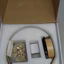 Gold Candle Warmer Lamp for Jar Candles with Adjustable BrightnessTimerHandcrafted CrystalWooden Base, Luxurious Design,Home Decoration Electric Candle lamp(C-Shaped)