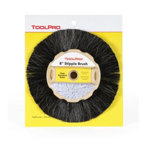 ToolPro 8-Inch Horse Hair Stipple Brush  Professional Texture Brush for Drywall and Ceiling Finishing