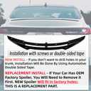 STSEV01 Rear Trunk Spoiler Lip Wing for Toyota Camry 2025 2026 Accessories | (for SE, LE, XSE, XLE, Hybrid), Nice Clean Look Mods, Aggressive Look, OEM Pre-Drilled Holes, Sporty Appearance, ABS Material