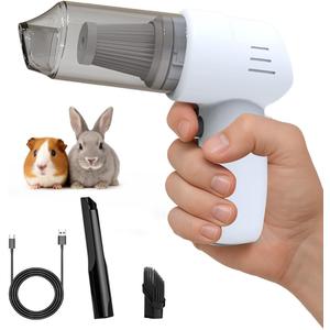 Guinea Pig Handheld Vacuum Cleaner Cage, Guinea Pig cage Cleaner, Rabbit Poop Vacuum, for Lightweight Cleanup of Guinea Pig, Rabbit, Hamster, Chinchilla, Reptile, Bird