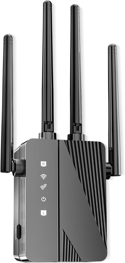 2026 WiFi Extender Signal Booster, Longest Range up to 15000 sq.ft for Home, Wireless Internet Extender with Ethernet Port, 6X Faster Speed WiFi Repeater, 1-Tap Setup, Compatible with 99% Routers