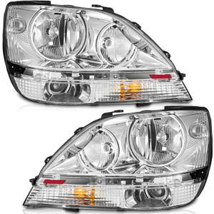 WEELMOTO Headlights Assembly for 1999 2000 2001 2002 2003 Lexus RX300