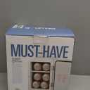 Gourmia GMF600 Thermoelectric Mini Fridge Cooler and Warmer - 4 Liter/ 6 Can - For Home,Office, Car, Dorm or Boat - Compact & Portable - AC & DC Power Cords - White