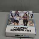 Weighted Vest Woman, 12 Lb Unisex Reflective Strength Training Weight Vest For Running, Jogging, Cardio & Workouts (Black)