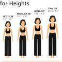 Tapata Women's 28"/30"/32"/34" Straight Linen Dress Pants with Pockets Tall, Petite, Regular for Office Work Business (Brown, XL)