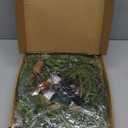 24 Inch Large Christmas Wreath with 50 LEDs Lights Timer 8 Modes, Thick & Soft Norfolk Pine Cypress Tips Pinecone Real Feel Artificial Wreath for Front Door Window Mantel Wall Xmas Home Dcor