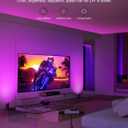 SUNVIE 2 Pack Smart Floor Can Light 5W RGBW Color Changing Uplighting Indoor Uplights 2700K-6500K Up Lights Indoor Floor Spotlight for Plant Corner Wall Artwork, APP Control Alexa & Google Home, Black