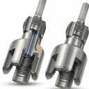 Integrated Pipe Threading Tool, 1/2 And 3/4 Drill Compatible Dual-Function Pvc Pipe Thread Cutter For Home Repair Tools (pipe tread cutting tool)