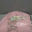 Bedsure GentleSoft Heated Blanket Throw - Soft Ribbed Flannel Electric Blanket, Heating with 6 Time Settings (Up to 10H), 6 Heating Settings, Warm Gifts for Grandma (50x60 inches, Pink