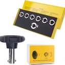 Watch Repair Tool & Kits, Watch Opener Tool 5537 Watch Back Case Opener Closer Remover Watch Battery Replacement Tool Watch Case Back Opener for Watch Watchmaker Repair Tool with 7 Grooved Chucks