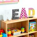 4 Pcs Reading Corner Decor for Classroom, 9 Inch Wooden Composition Notebook Letter Decor, Reading Corner Sign, Back to School Classroom Decor Perfect for Reading Rooms, School Libraries, 9 x 6.3 x 0.6 inches