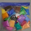 Veemoon Boys Girls Art Craft 36 Air Dry Clay Kit Soft Modeling Clay Set Storage Bag Promote Creative Thinking Motor Skills